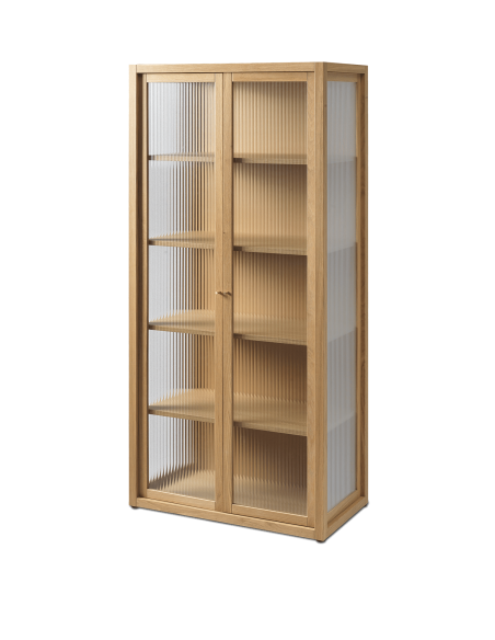 Vitrina REED 155x70 cm, Roble Natural - Ferm Living