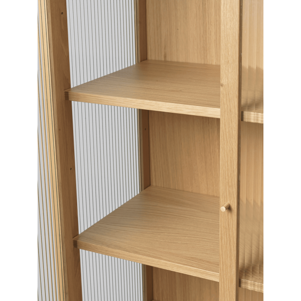 Vitrina REED 155x70 cm, Roble Natural...