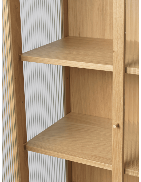Vitrina REED 155x70 cm, Roble Natural - Ferm Living
