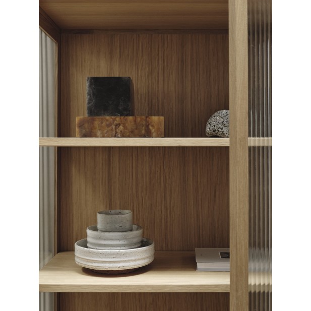 Vitrina REED 155x70 cm, Roble Natural...