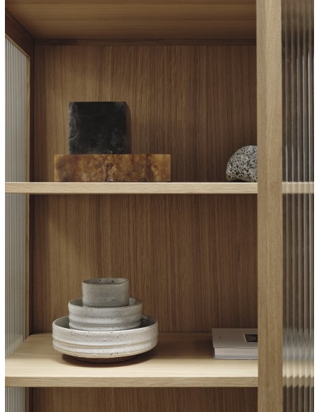 Vitrina REED 155x70 cm, Roble Natural - Ferm Living