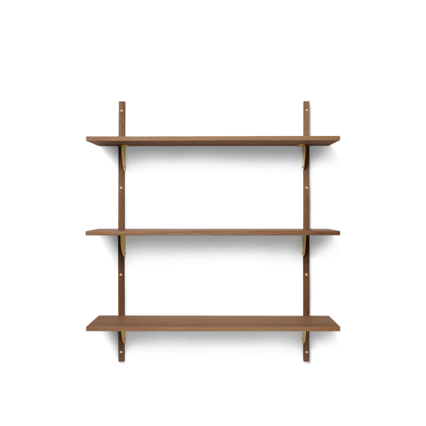 Estantería SECTOR 102x87 cm, Roble / Latón - Ferm Living; 1104269294