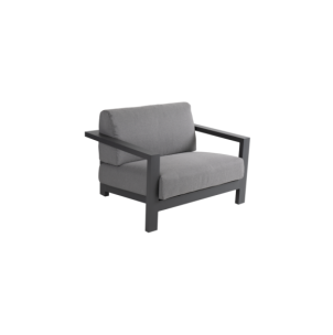 Sillón Exterior AMESDALE, Aluminio, Olefina / Antracita /...