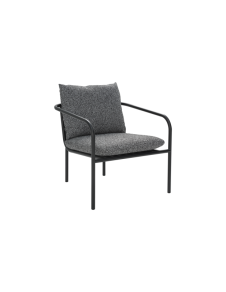 Sillón Exterior BENDT, Aluminio, Poliéster Reciclado / Negro - Brafab