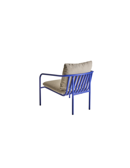 Sillón Exterior BENDT, Aluminio, Poliéster Reciclado / Azul Índigo / Beige - Brafab