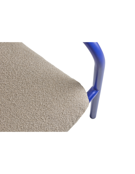 Sillón Exterior BENDT, Aluminio, Poliéster Reciclado / Azul Índigo / Beige - Brafab