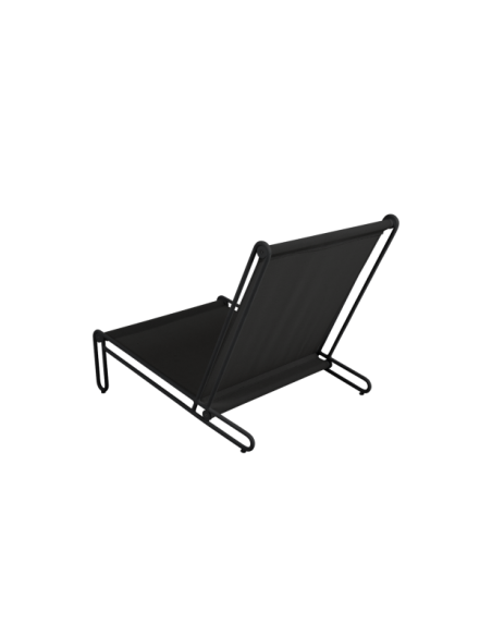 Sillón Exterior BLIXT, Aluminio, Olefina / Negro / Gris Cielo - Brafab