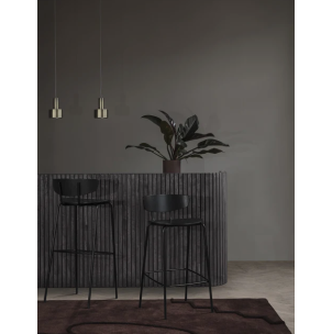 Taburete HERMAN Alto 96 cm, Madera / Metal Negro - Ferm Living; 9421 2