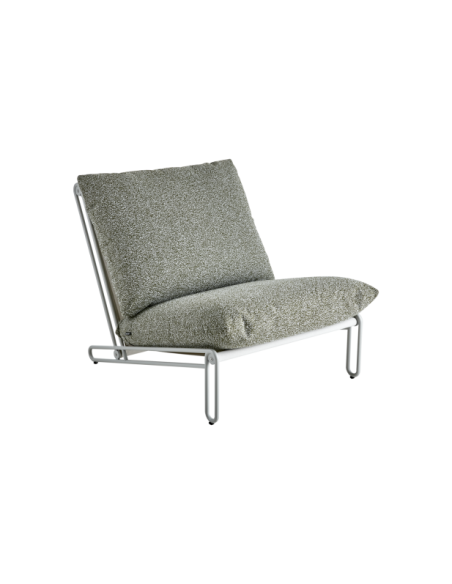 Sillón Exterior BLIXT, Aluminio, Poliéster Reciclado / Gris Claro / Verde - Brafab