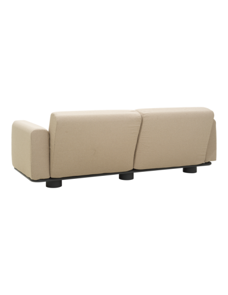 Sofá Exterior 2, Aluminio, Poliéster Reciclado / 5 Plazas BOLSTER, Antracita / Beige - Brafab
