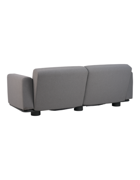 Sofá Exterior 2, Aluminio, Poliéster Reciclado / 5 Plazas BOLSTER, Antracita / Gris - Brafab