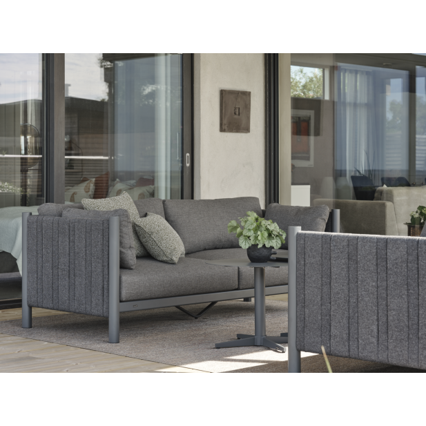 Sofá Exterior 2, Aluminio, Textilene,...