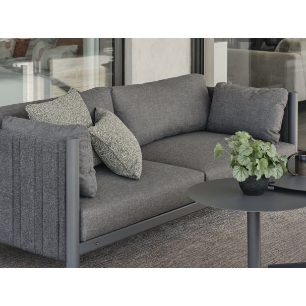 Sofá Exterior 2, Aluminio, Textilene,...