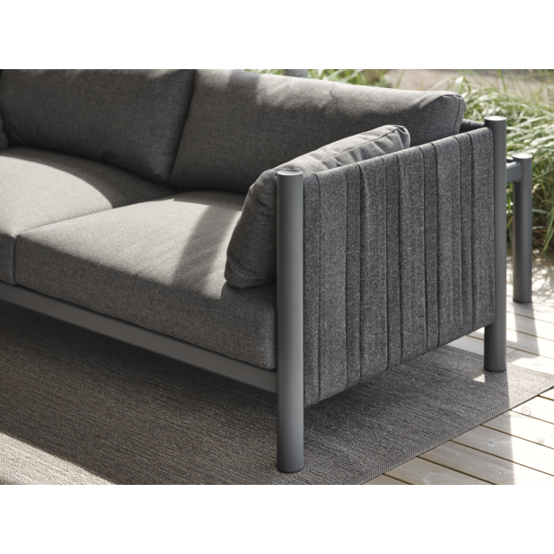 Sofá Exterior 2, Aluminio, Textilene,...