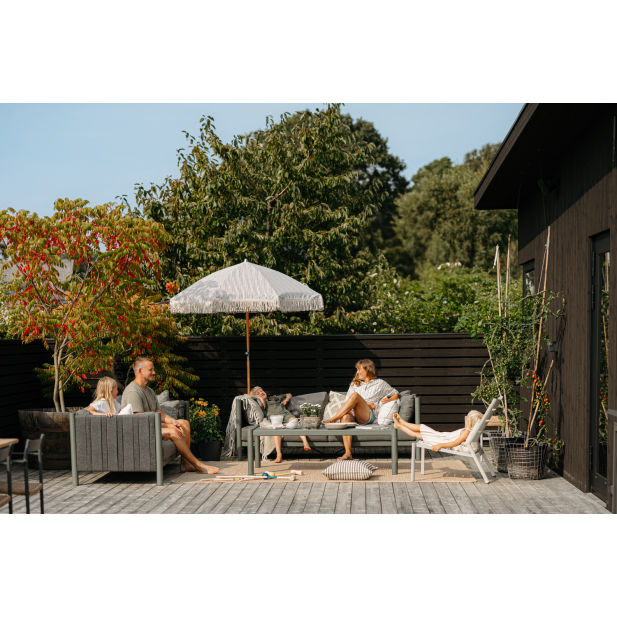 Sofá Exterior 2, Aluminio, Textilene,...