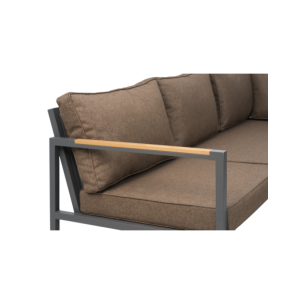 Set Sofá 214x279x81 cm y Mesa de Centro CAP, Aluminio,... 2