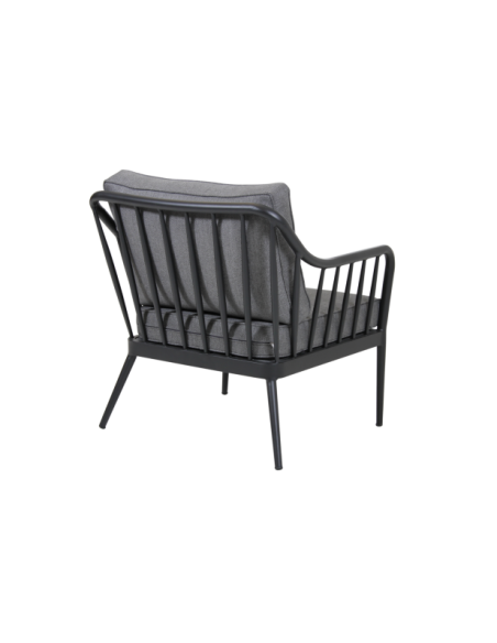 Sillón Exterior COLEVILLE, Aluminio, Olefina / Negro / Gris - Brafab