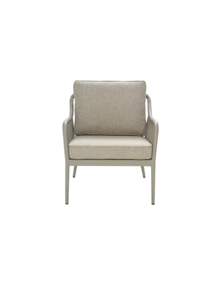 Sillón Exterior COLEVILLE, Aluminio / Caqui / Beige - Brafab