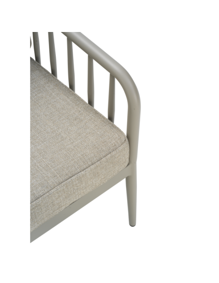 Sillón Exterior COLEVILLE, Aluminio / Caqui / Beige - Brafab