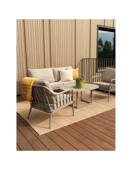 Sillón Exterior COLEVILLE, Aluminio / Caqui / Beige - Brafab