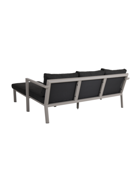 Sofá Cama Exterior DELIA, Aluminio, Olefina / Caqui / Negro - Brafab