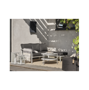 Sofá Cama Exterior DELIA, Aluminio, Olefina / Gris Claro... 2