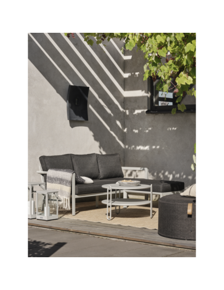 Sofá Cama Exterior DELIA, Aluminio, Olefina / Gris Claro / Negro - Brafab