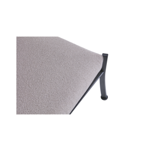 Puf Exterior DELUX, Acero Inox, Textilene / Negro / Beige... 2