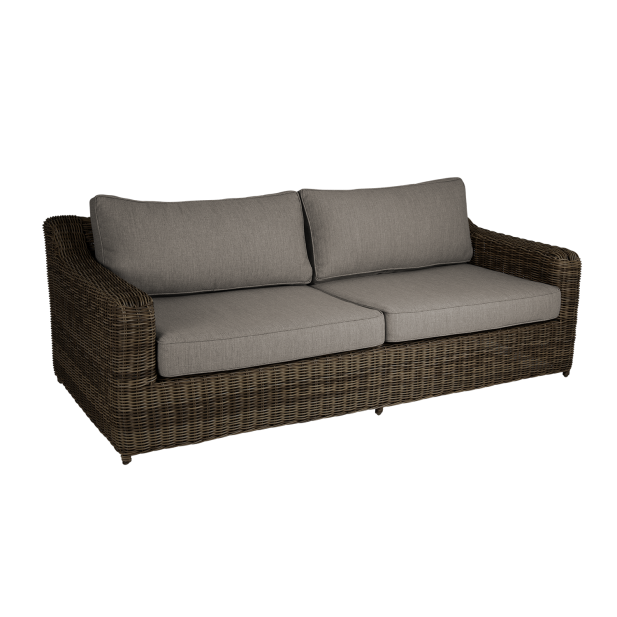 Sofá 3 Plazas Exterior GLENDON, Ratán...