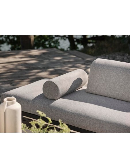 Set Sofá Modular Exterior GONESSE 225x295x74 cm, Aluminio, Olefina / Antracita / Gris - Brafab