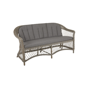 Sofá 2 Plazas Exterior KAMOMILL, Ratán Sintético, Olefina...