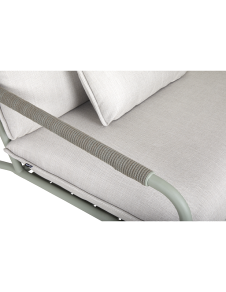 Sillón Exterior LERBERGET, Acero Inox, Acrílico / Verde Ceniza / Fresno - Brafab