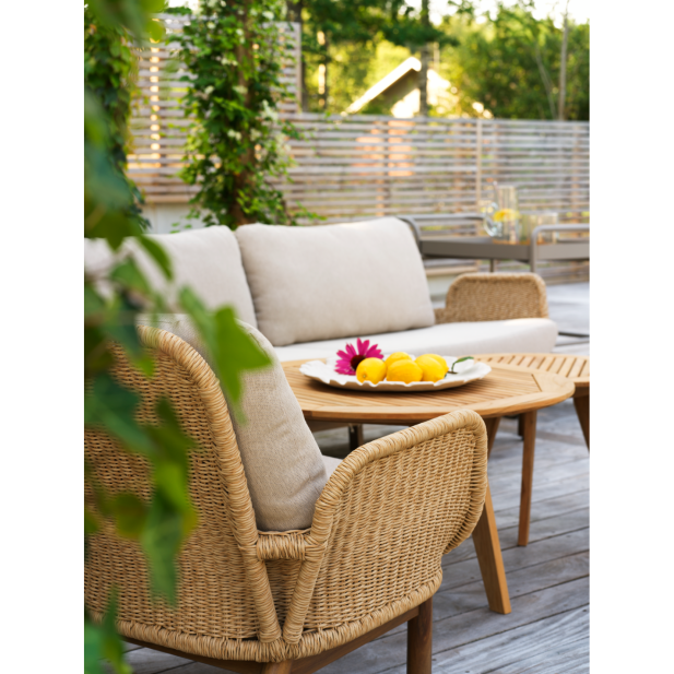 Sofá Exterior 2, Aluminio, Ratán...