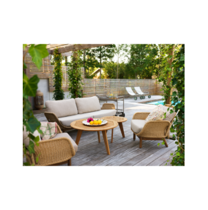 Sillón Exterior LILY, Aluminio, Ratán Sint, Madera de... 2