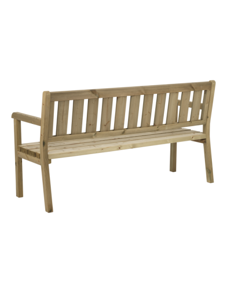 Sofá 3 Plazas Exterior LINDERUD, Madera de Pino / Verde - Brafab