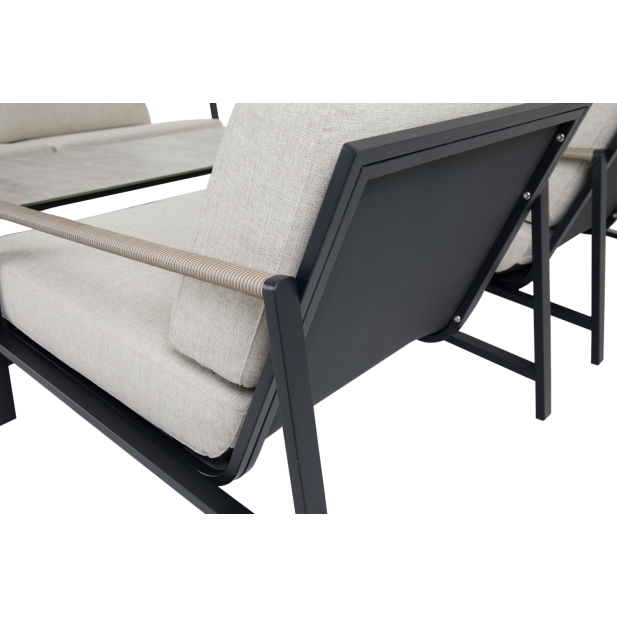 Sillón Exterior LYRA, Acero Inox,...