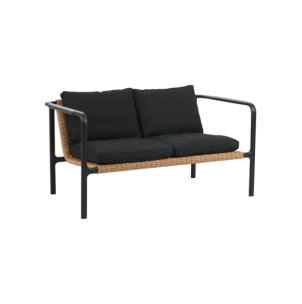 Sofá 2 Plazas Exterior MOTTY, Aluminio, Ratán Sint,...