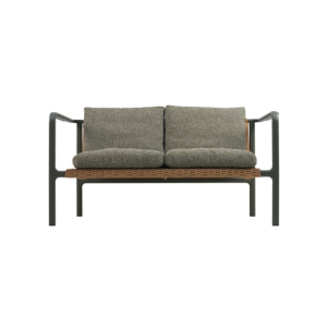 Sofá 2 Plazas Exterior MOTTY, Aluminio, Ratán Sint,... 2