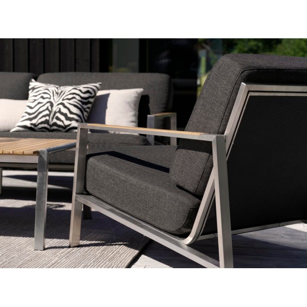 Sillón Exterior NAOS, Acero Inox,...