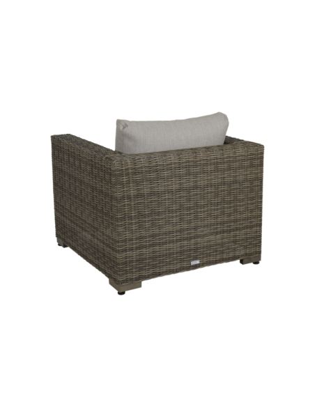 Sillón Exterior NINJA, Ratán Sintético, Olefina / Natural / Beige - Brafab