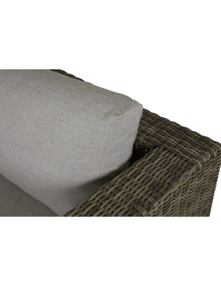 Sillón Exterior NINJA, Ratán Sintético, Olefina / Natural / Beige - Brafab