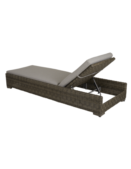 Tumbona Exterior NINJA, Ratán Sintético / Natural / Beige - Brafab