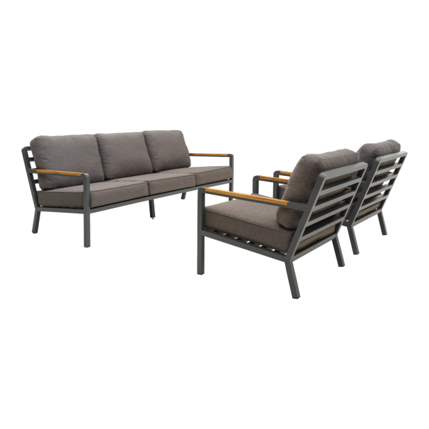 Set Exterior Sofá 3 Plazas y 2...