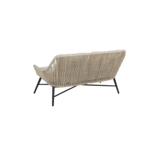 Sofá 2 Plazas Exterior PEMBROKE, Ratán Sintético, Olefina... 2