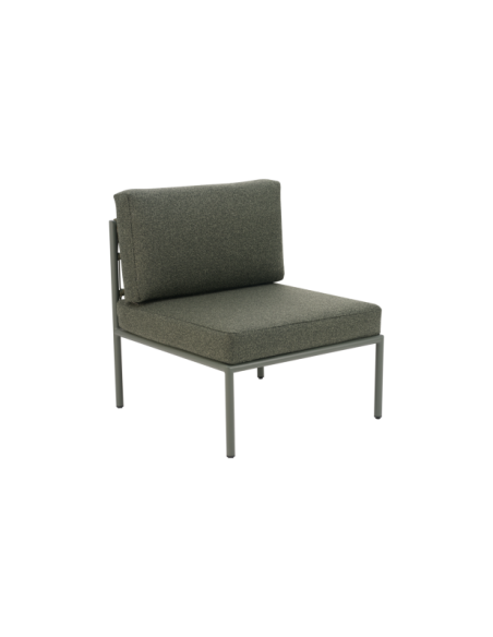 Moódulo Central Sofá Exterior RENO, Aluminio, Poliéster Reciclado / Verde / Aguacate Crudo - Brafab