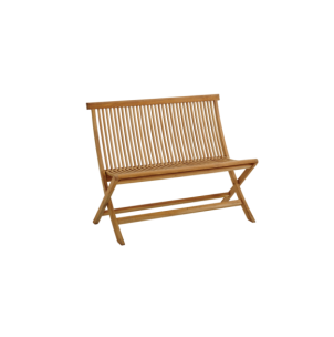 Sofá 2 Plazas Exterior TURIN, Madera de Teca / Natural -... 2