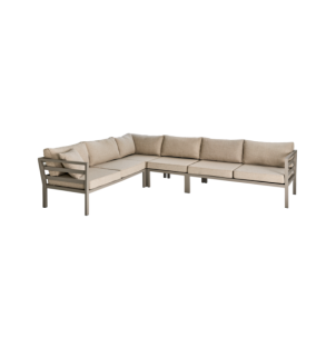 Sofá Esquinero Exterior WELDON 226x226x82 cm, Aluminio,...