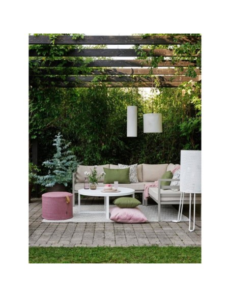 Sofá Esquinero Exterior WELDON 226x226x82 cm, Aluminio, Olefina / Caqui / Arena - Brafab