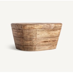 Mesa de Centro LESTANS 60x50 cm, Teca Marrón - Vical; Vackart; 32958