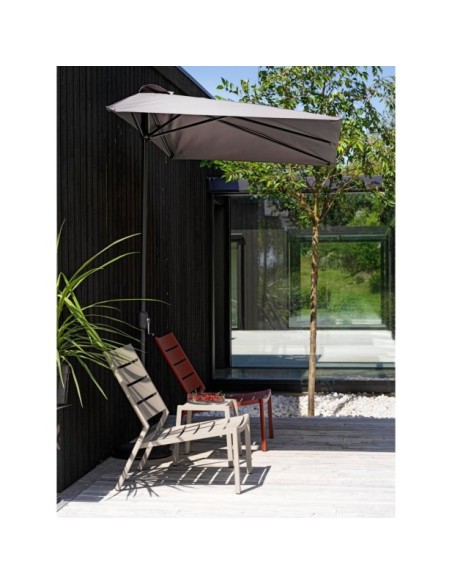 Sombrilla CAMBRE 250x130 cm, Gris Antracita / Gris - Brafab